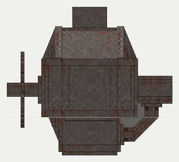 Bessemer Converter Vessel, the right (east)