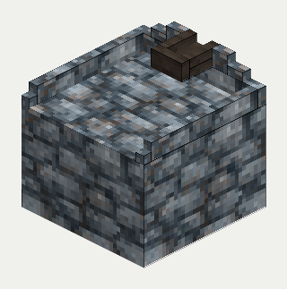 Molten Canal (Mold Pedestal), cobblestone, isometric