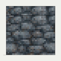 Molten Canal (T-Junction), cobblestone, the back (west)