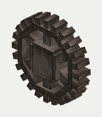 Gear, isometric