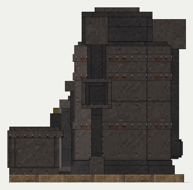 Jet Condenser, the front (south)