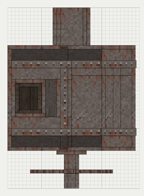 Bessemer converter vessel, the top (up)