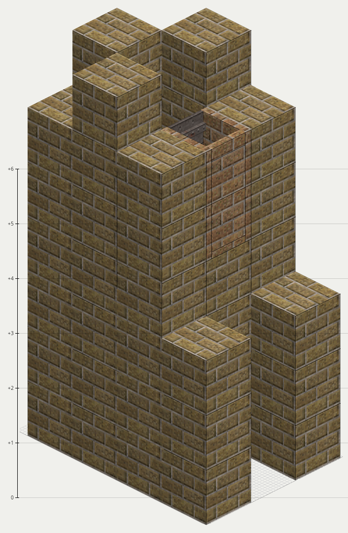 Cupola furnace, cutaway