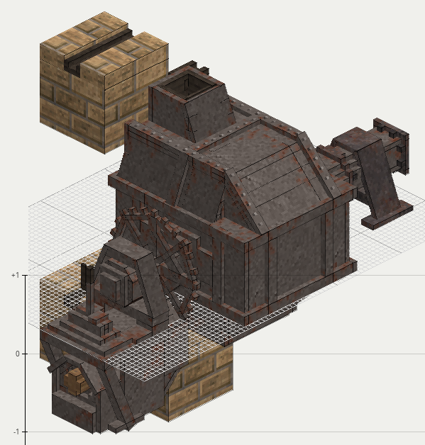 Bessemer converter, cutaway
